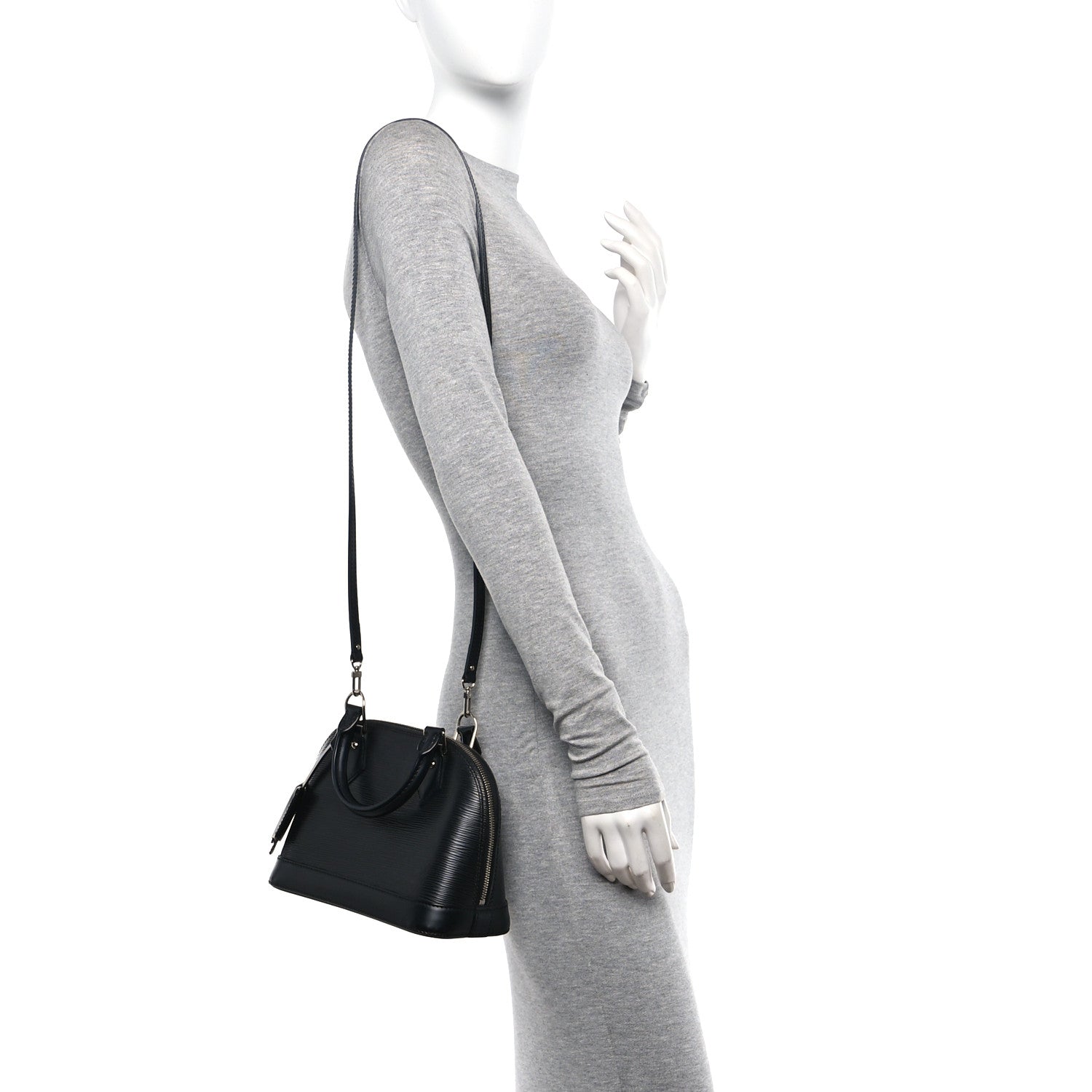 Louis Vuitton Epi Alma BB Black 2 of 9