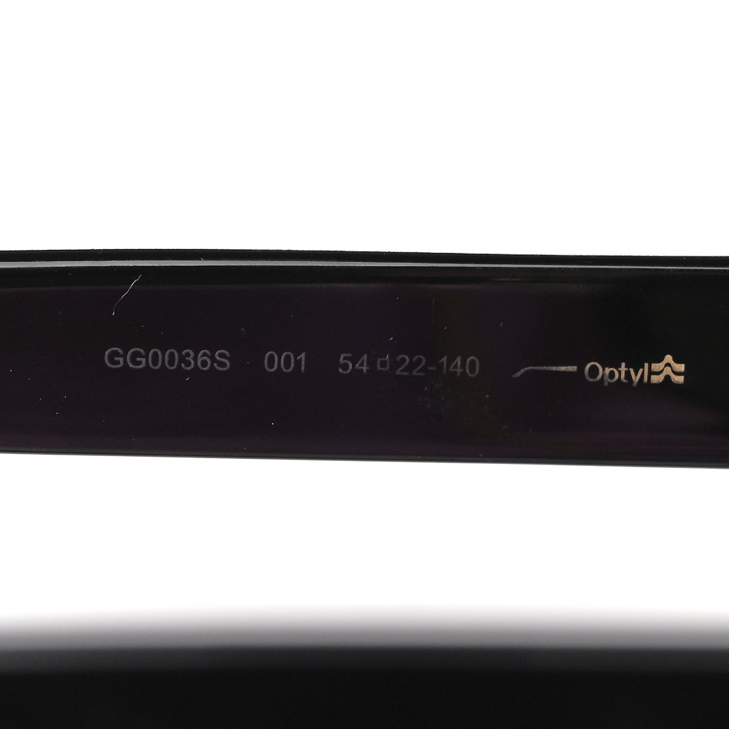 Gucci Oversized Square GG0036S Sunglasses Black 6 of 7