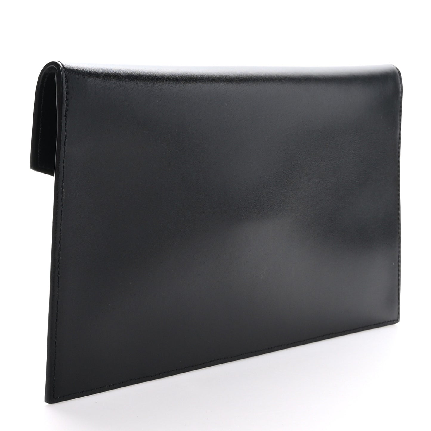 Smooth Shiny Calfskin Monogram Uptown Pouch Black