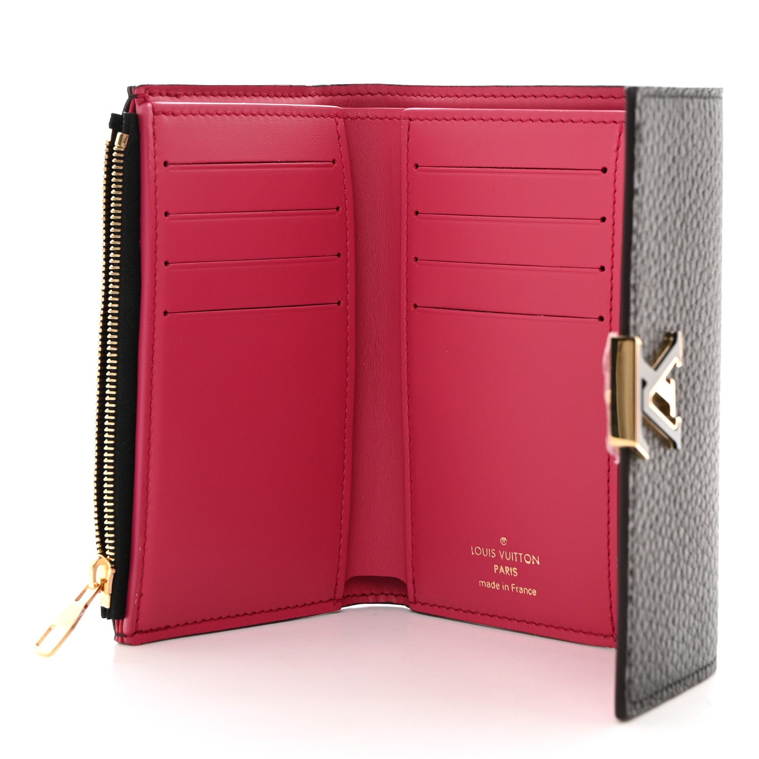 Louis Vuitton Taurillon Capucines Compact Wallet Black 5 of 6