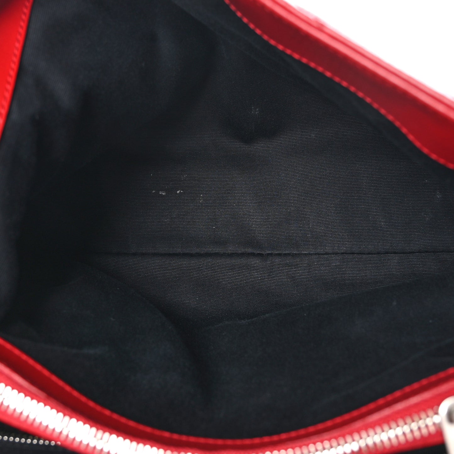 Calfskin Y Quilted Monogram Medium Loulou Chain Satchel Lipstick Red