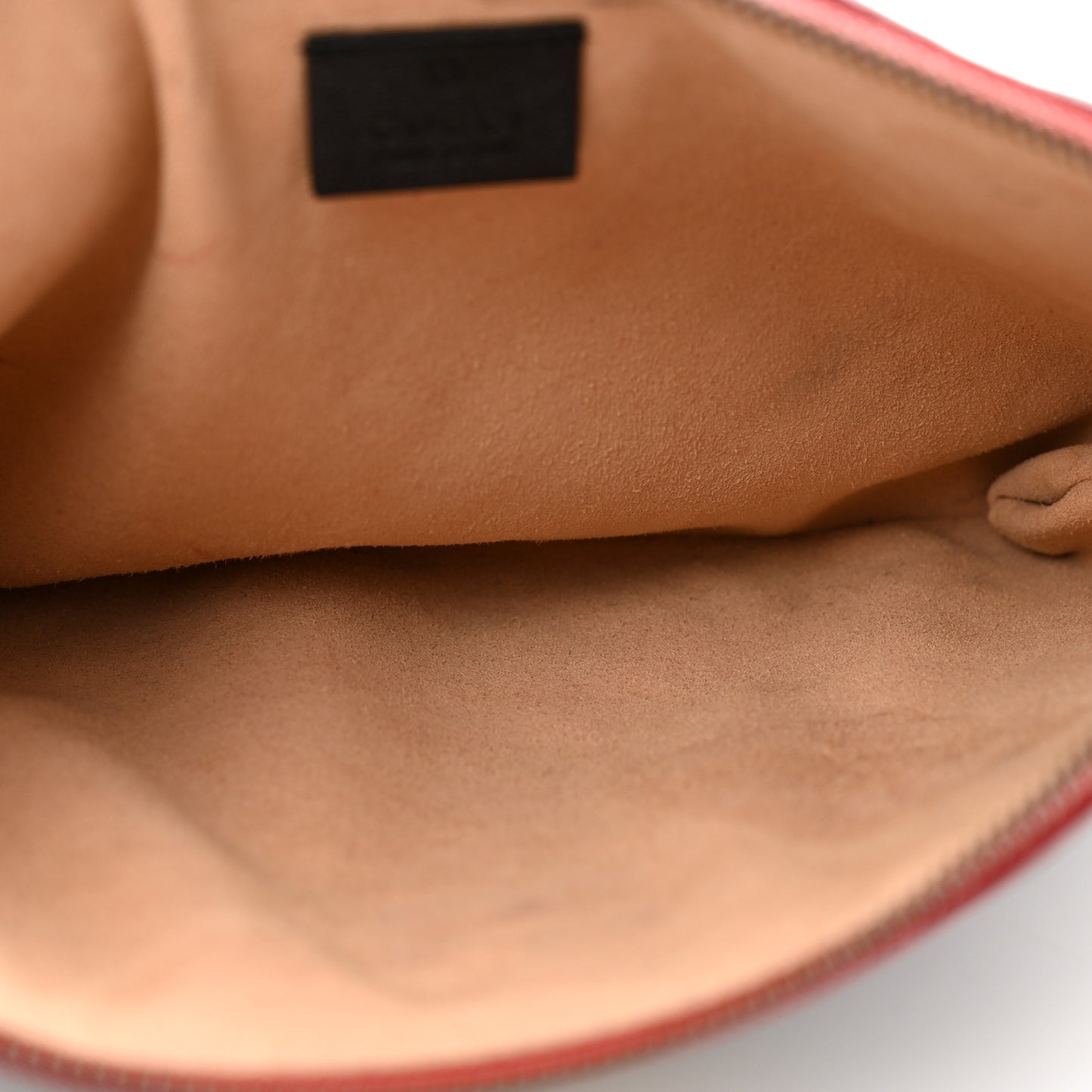 Azalea Calfskin Matelasse Diagonal Torchon GG Marmont Zip Pouch Black Romantic Cerise