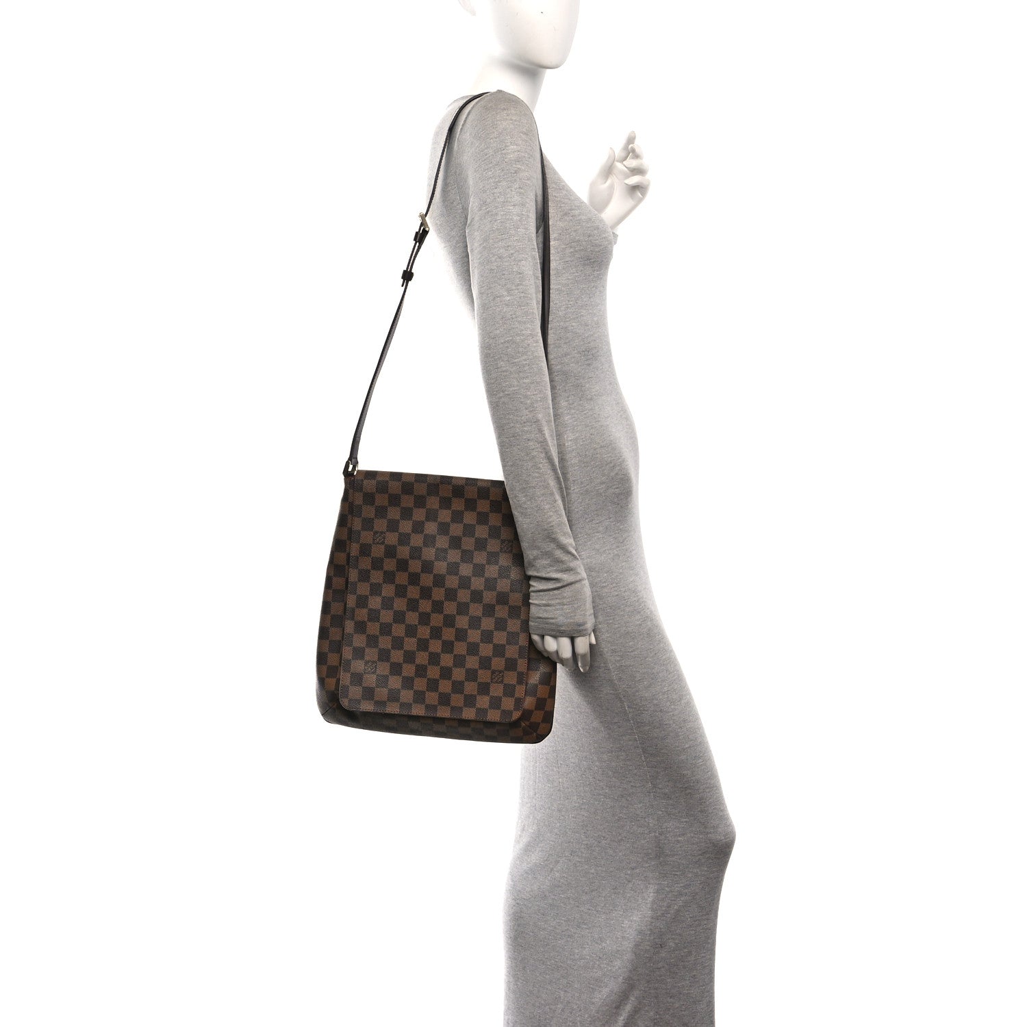 Louis Vuitton Damier Ebene Musette GM 2 of 9