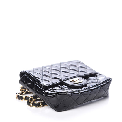 Chanel Patent Calfskin Quilted Mini Square Flap Black 3 of 8