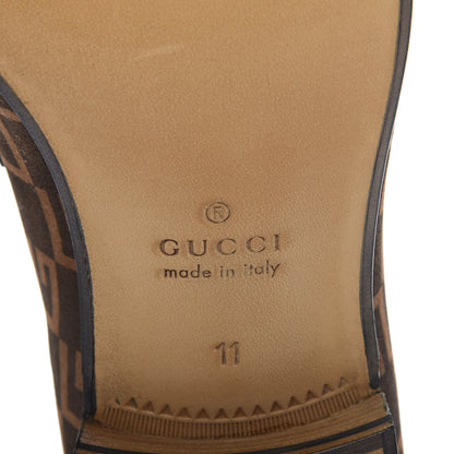 Gucci Vernice Naplack Suede Mens Square G Loafers 11 Black Sigaro 9 of 12