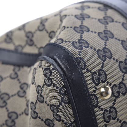 Gucci Monogram Medium Boston Navy 13 of 15