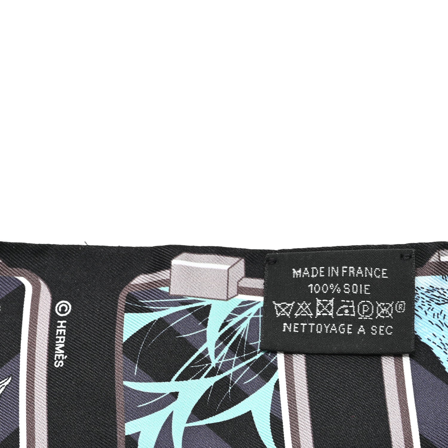 Hermes Silk Story Twilly Black Rose Gris 3 of 4