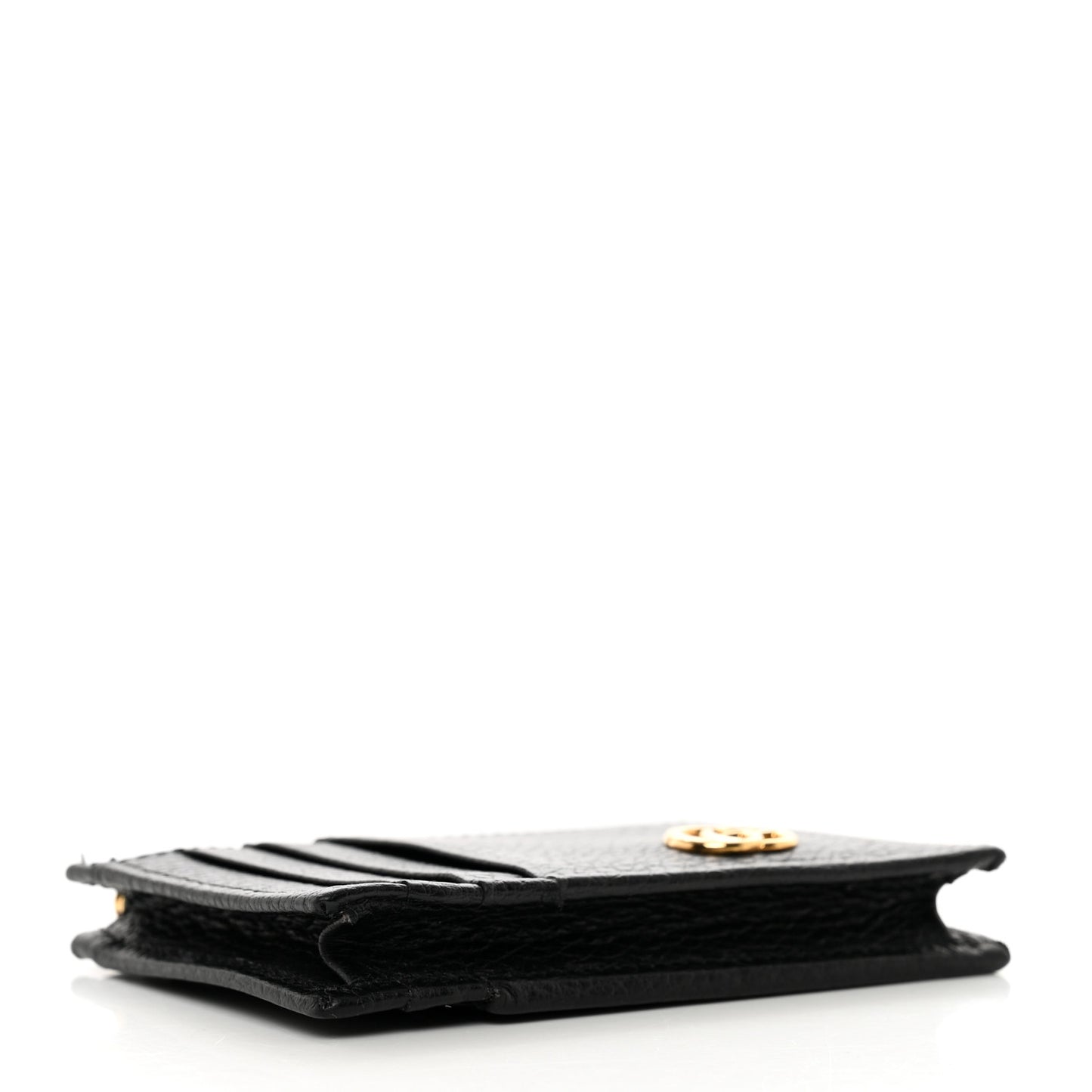 Dollar Calfskin GG Marmont Coin Case Card Holder Black