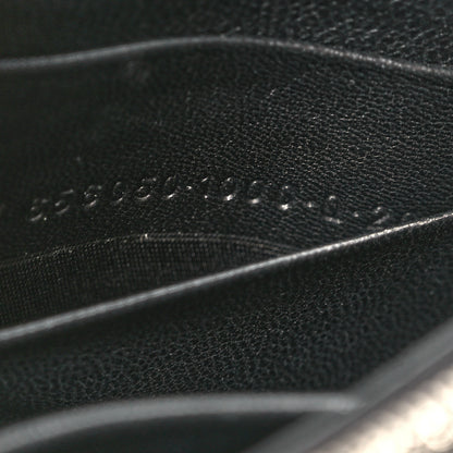 Balenciaga Shiny Calfskin Monochrome Crocodile Embossed Hourglass Chain Bag Black 8 of 11