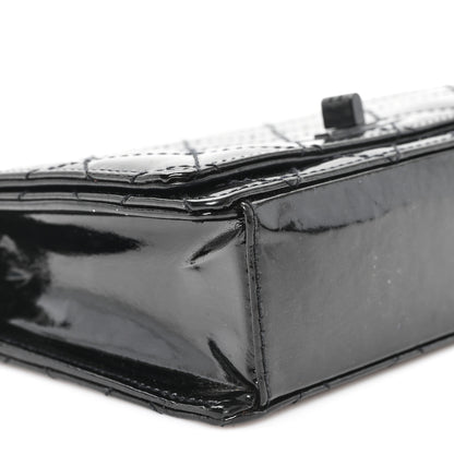 Chanel Patent Calfskin Quilted Reissue Mini Wallet On Chain So Black 10 of 13