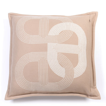 Hermes Merino Wool Circuit 24 Pillow Ecru 2 of 3