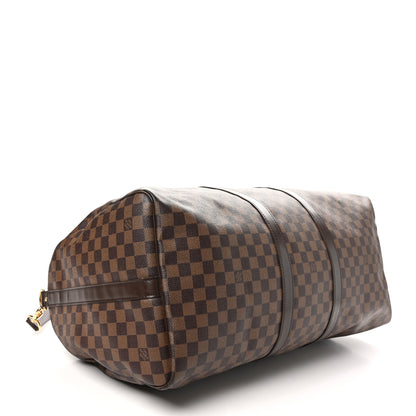 Louis Vuitton Damier Ebene Keepall Bandouliere 55 3 of 12