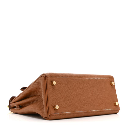 Hermes Togo Kelly Retourne 25 Gold 6 of 20