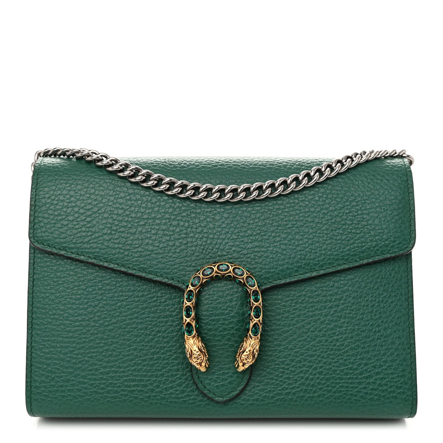 Calfskin Mini Dionysus Chain Wallet Emerald