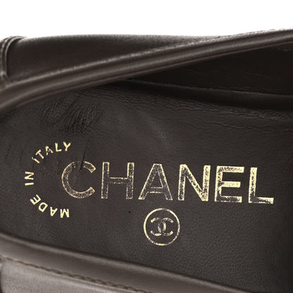 Chanel Lambskin Quilted CC Turnlock Loafers 40 Dark Brown 7 of 11