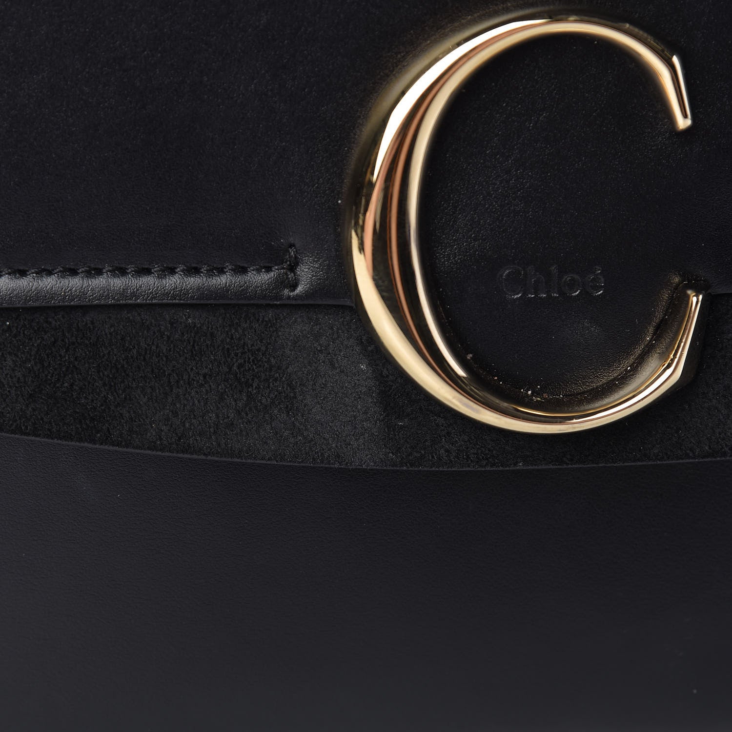 Chloe Calfskin C Double Carry Black 13 of 15