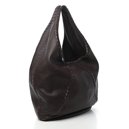 Bottega Veneta Cervo Deerskin Large Hobo Ebano 2 of 10