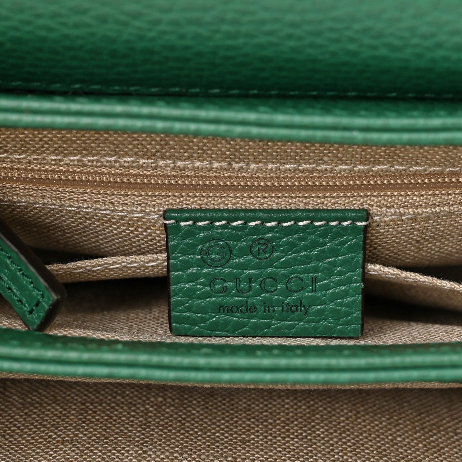 Gucci Dollar Calfskin Interlocking G Crossbody Bag Emerald 6 of 10