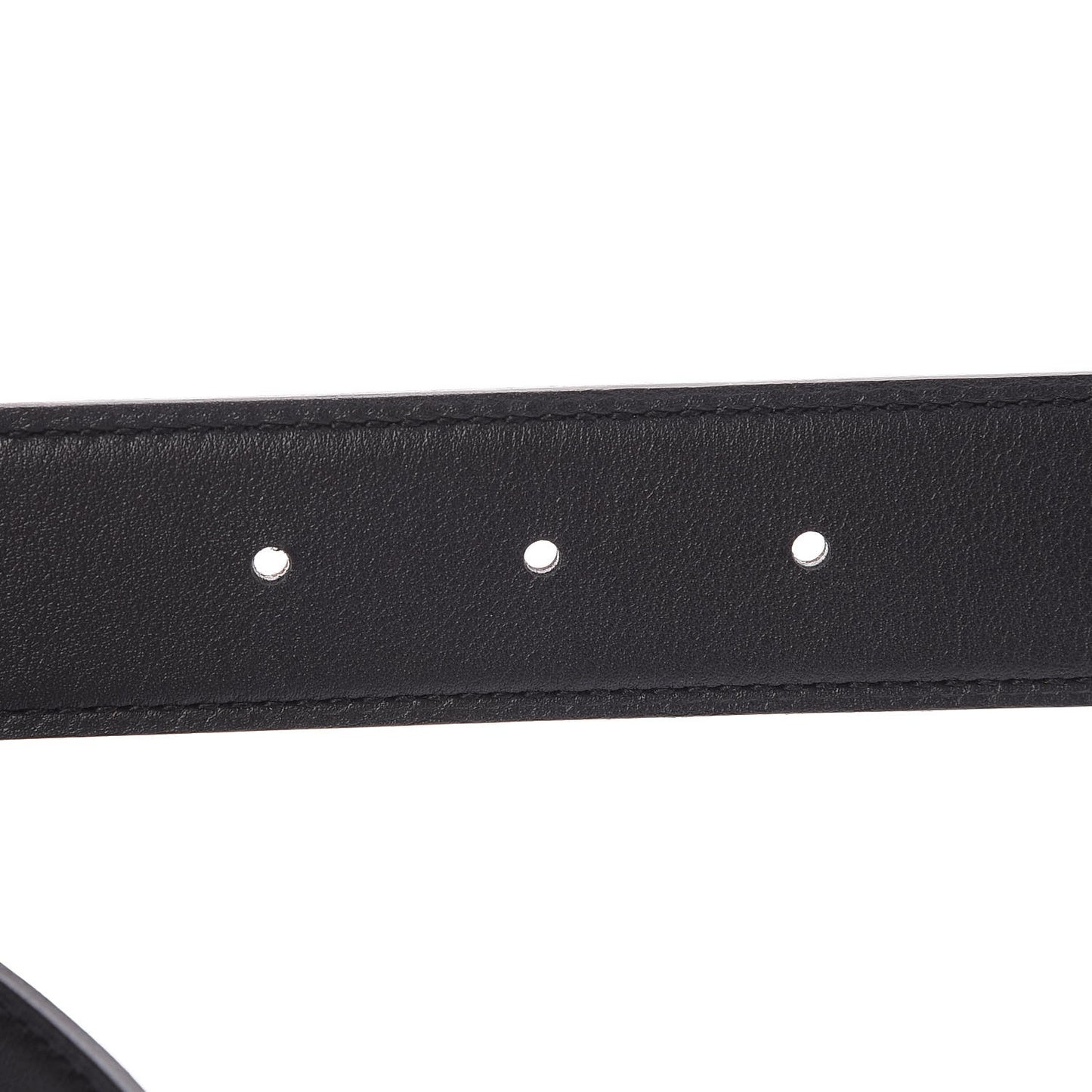 Swift Epsom 32mm Striee H Belt 90 Black Chocolate