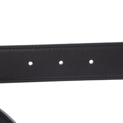Hermes Swift Epsom 32mm Striee H Belt 90 Black Chocolate 7 of 8