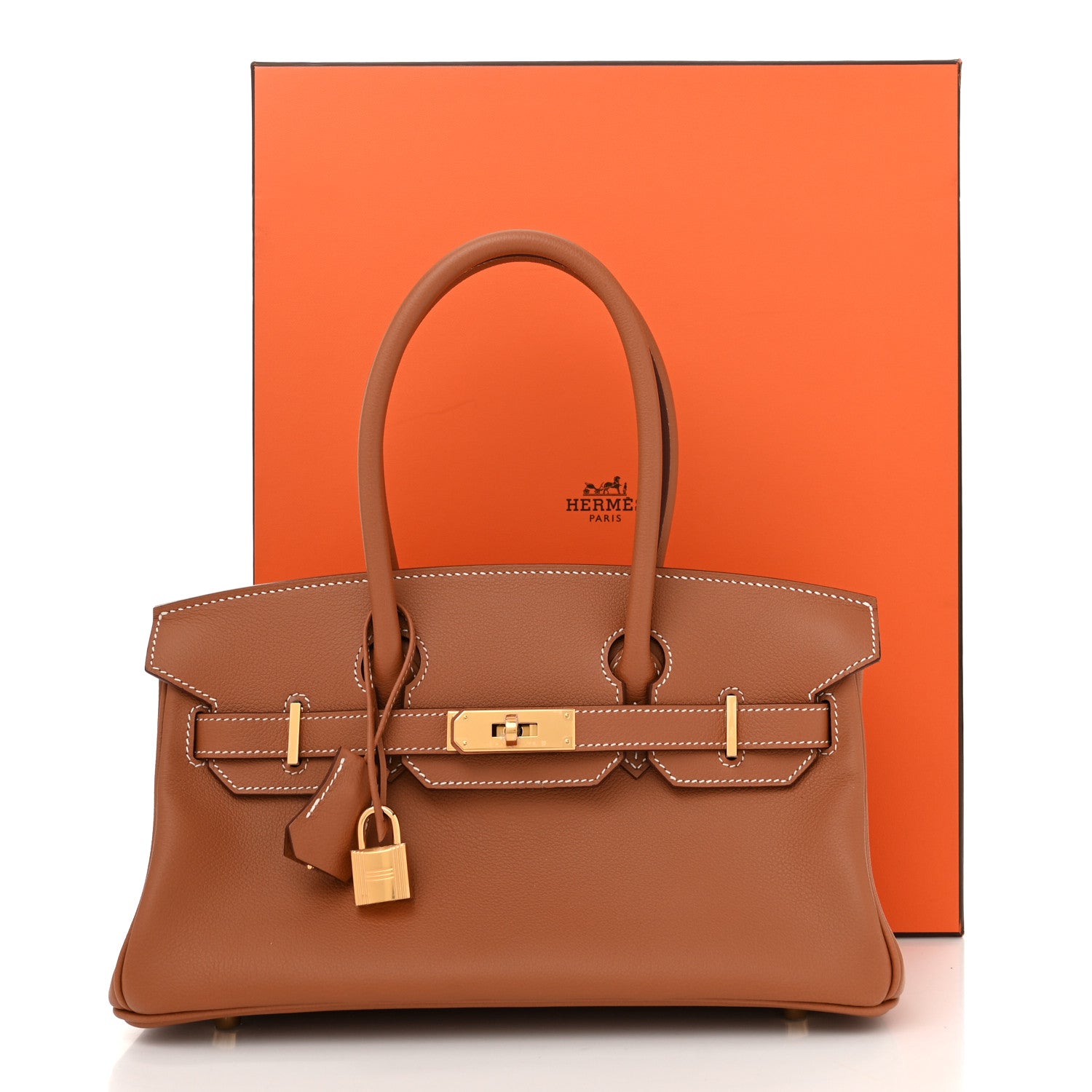 HERMES 空箱　095 Hermes Evercolor Shoulder Birkin Light 29 Gold 1645390 – FASHIONPHILE