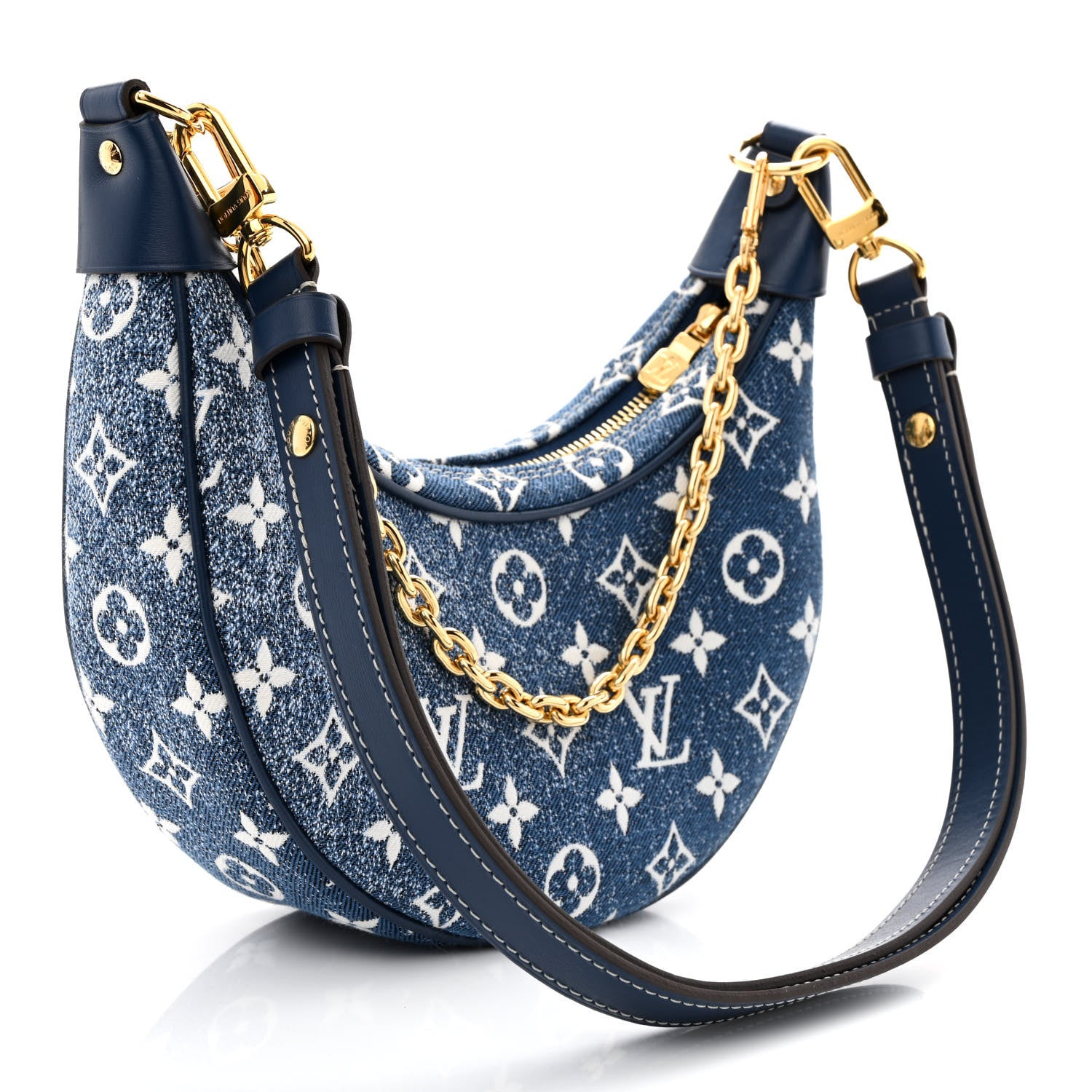 Louis Vuitton Monogram Jacquard Denim Loop Bleu 3 of 10