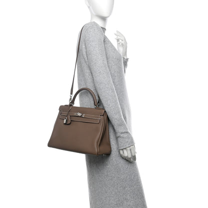 Hermes Togo Kelly Retourne 32 Etoupe 2 of 13