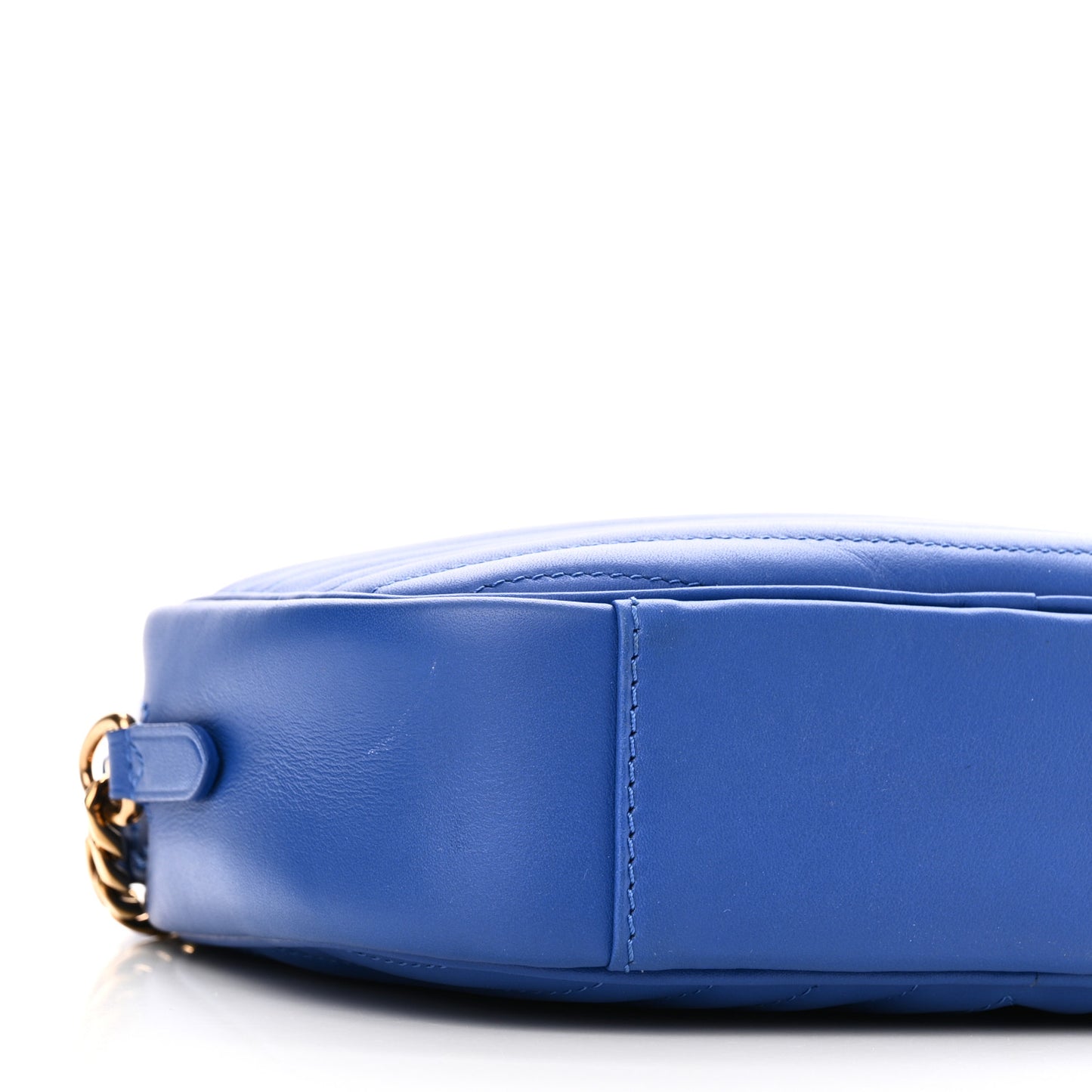 Calfskin New Wave Camera Bag Bleu Neon