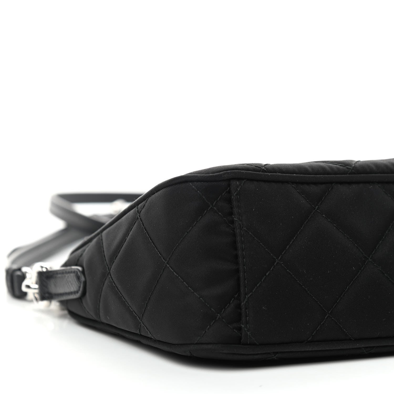 Prada Nylon Tessuto Impuntu Quilted Crossbody Bag Black 7 of 9