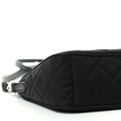 Prada Nylon Tessuto Impuntu Quilted Crossbody Bag Black 7 of 9
