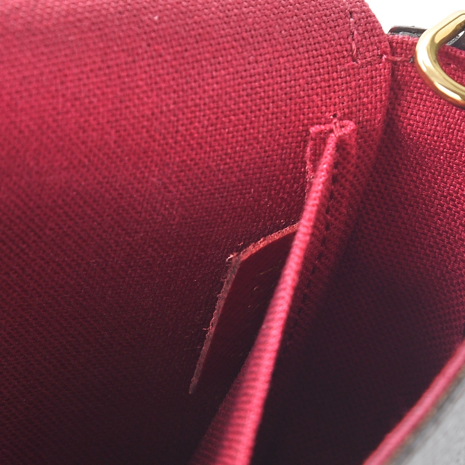 Louis Vuitton Monogram Pochette Felicie Chain Wallet Fuchsia 11 of 11
