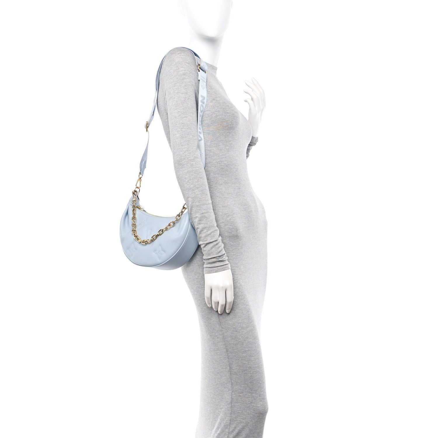 Louis Vuitton Calfskin Bubblegram Over The Moon Ice Blue 2 of 9
