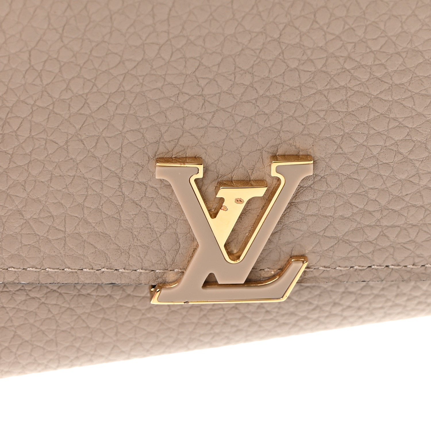 Louis Vuitton Taurillon Capucines Compact Wallet Galet 10 of 11