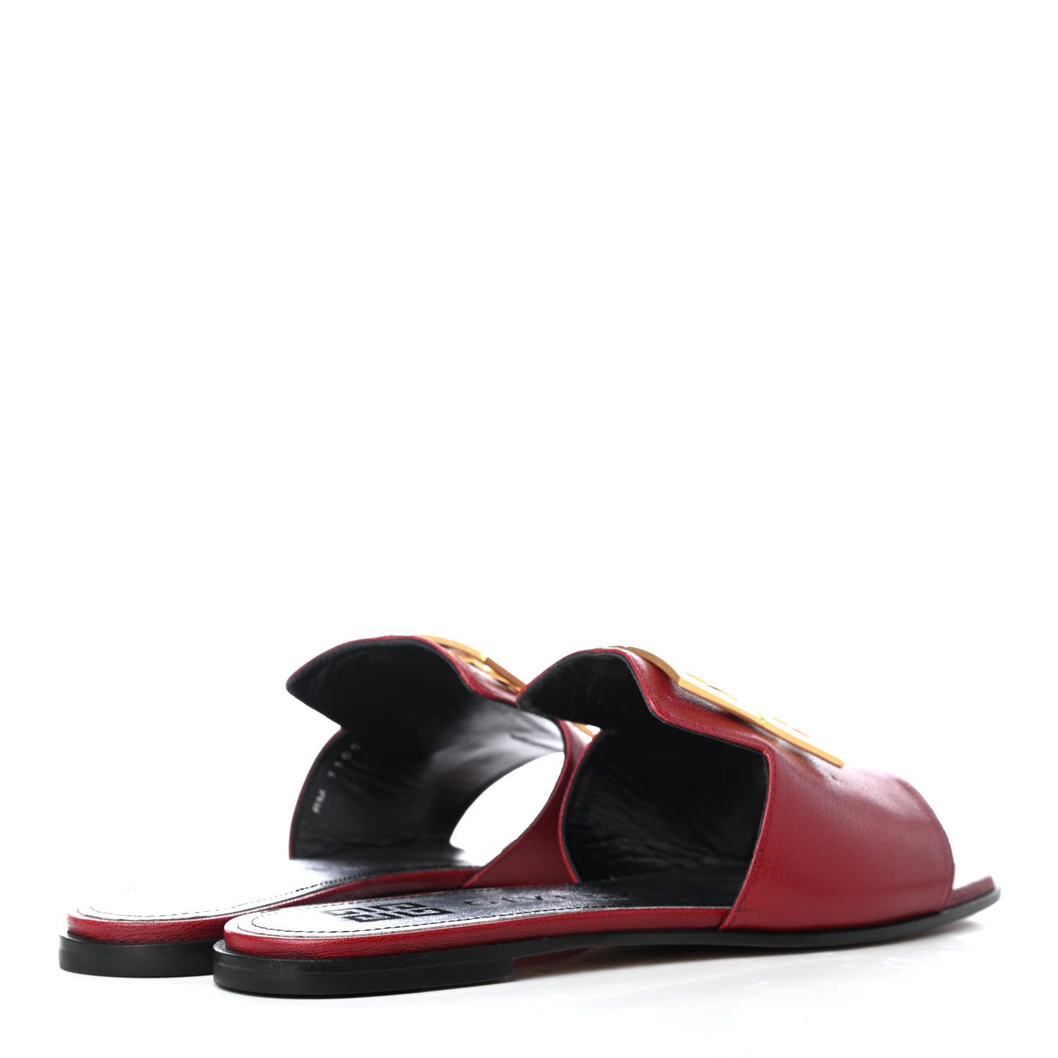 Givenchy Goatskin 4G Flat Sandals 37 Red 4 of 9