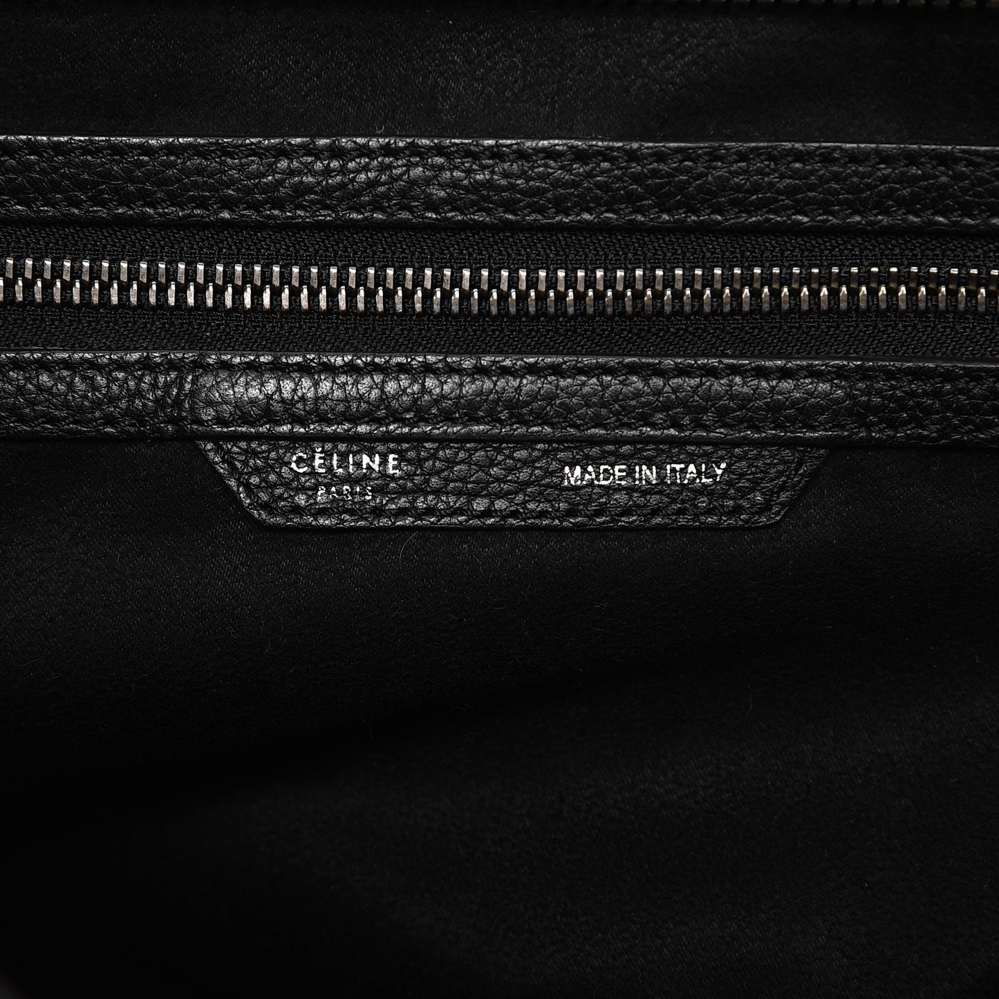 Drummed Calfskin Mini Luggage Black