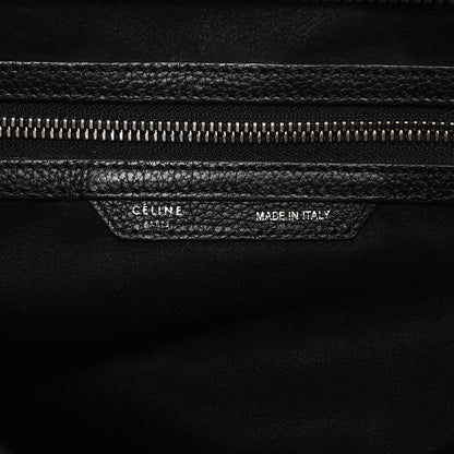 Celine Drummed Calfskin Mini Luggage Black 6 of 14