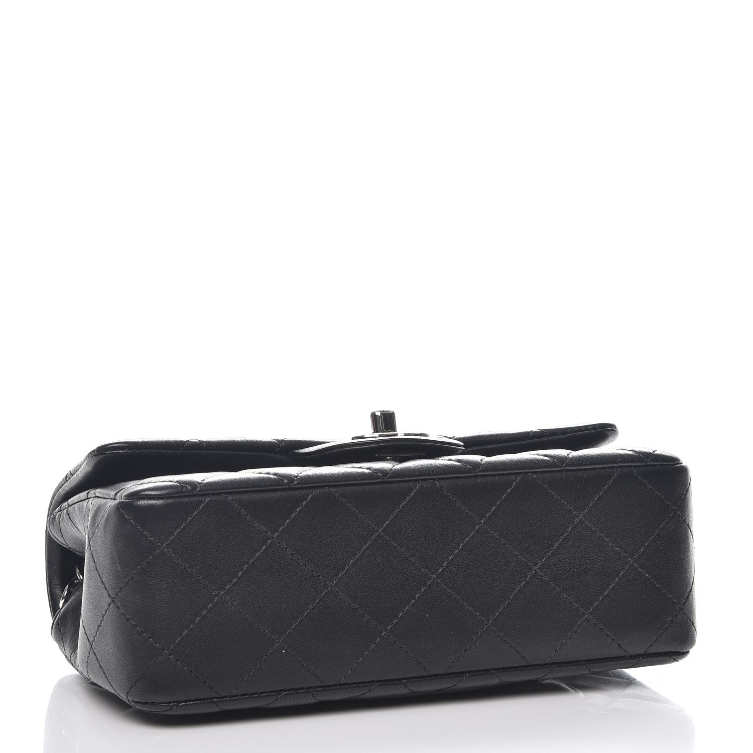 Chanel Lambskin Quilted Mini Rectangular Flap Black 4 of 8