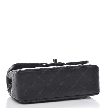 Chanel Lambskin Quilted Mini Rectangular Flap Black 4 of 8