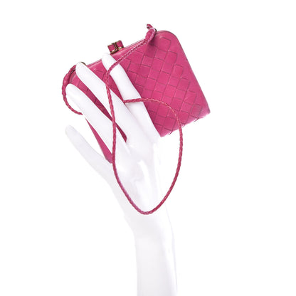 Bottega Veneta Nappa Intrecciato Kisslock Clutch Pink 3 of 12
