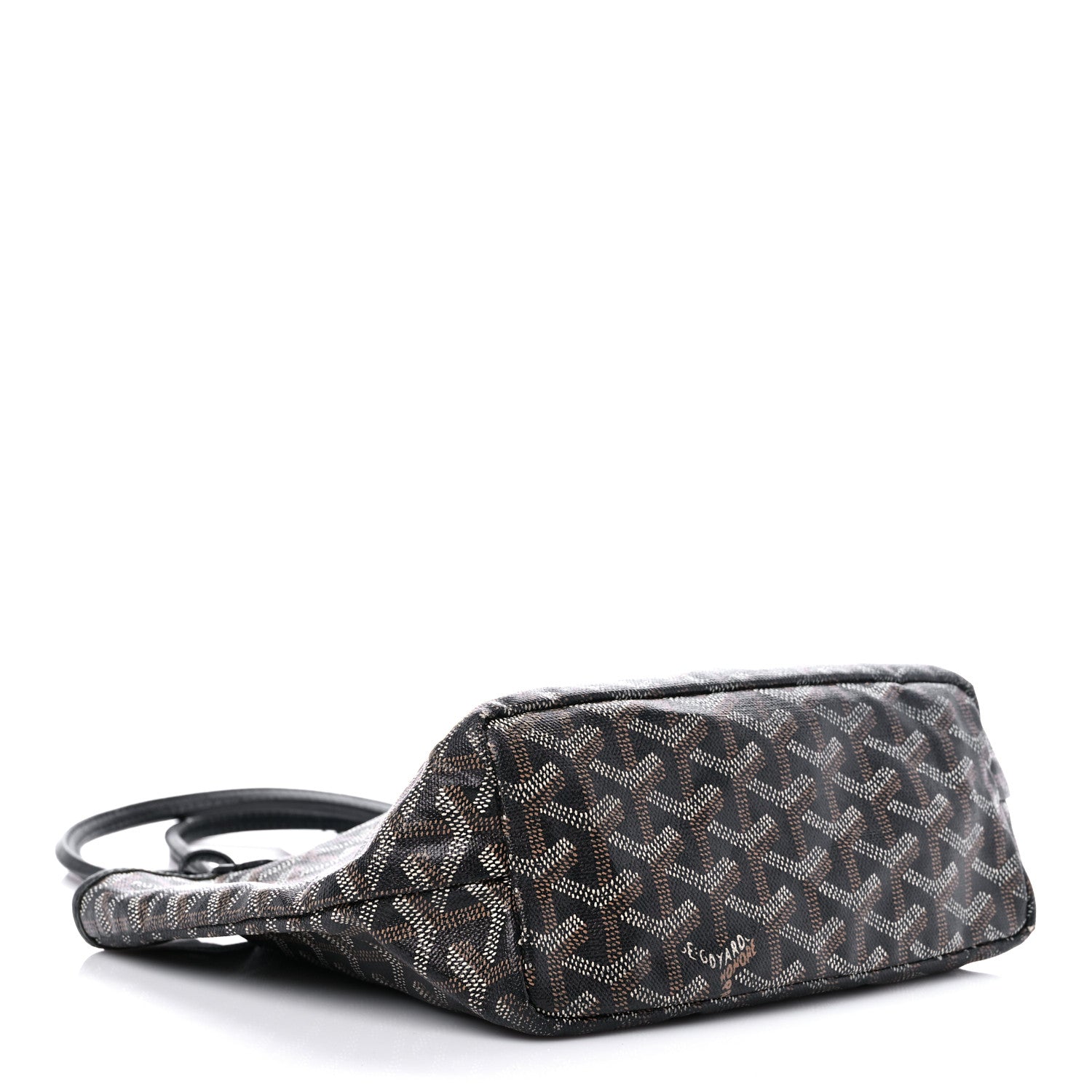 Goyard Goyardine Saint Louis Junior Jr PM Tote Black 4 of 22
