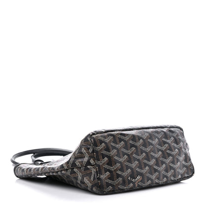 Goyard Goyardine Saint Louis Junior Jr PM Tote Black 4 of 22