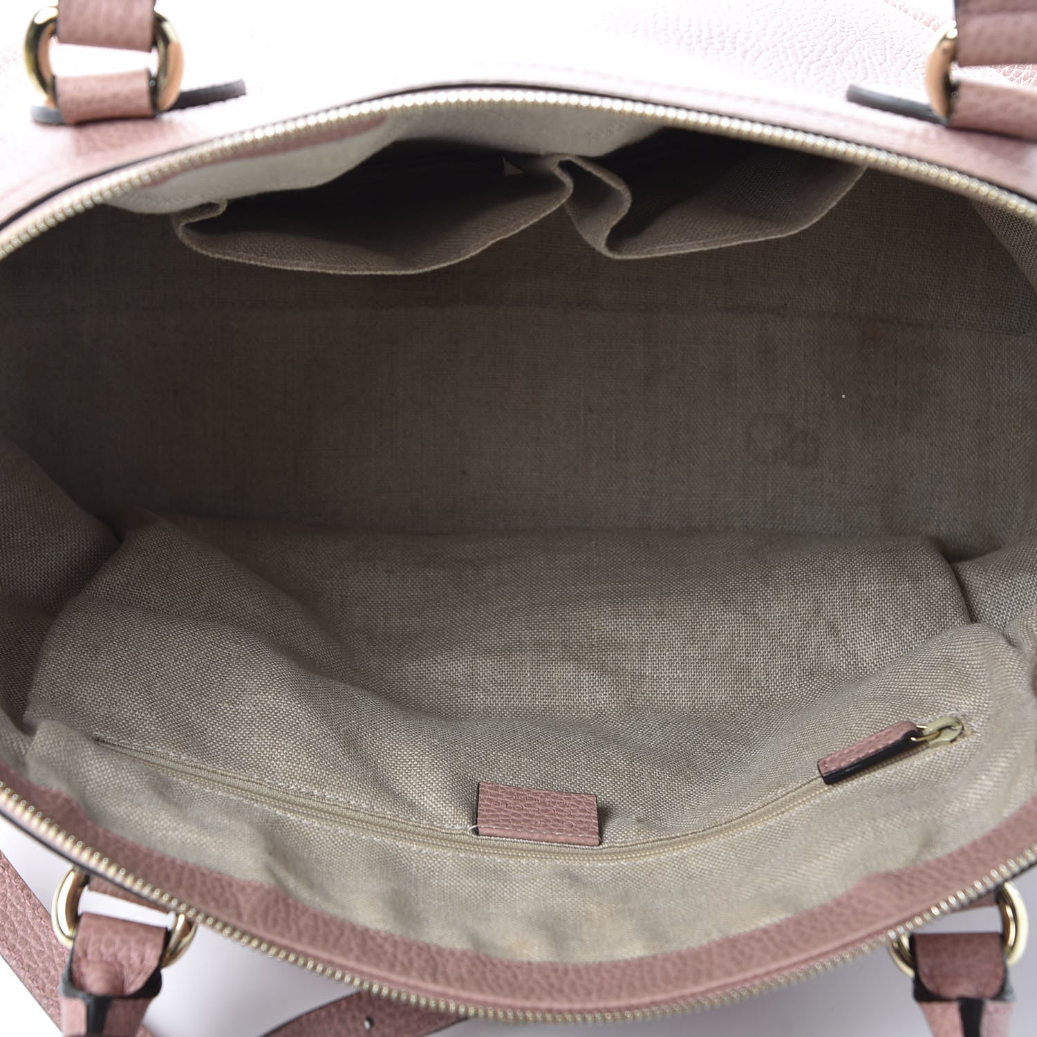 Gucci Dollar Calfskin Large GG Charm Dome Satchel Tote Soft Pink 4 of 13
