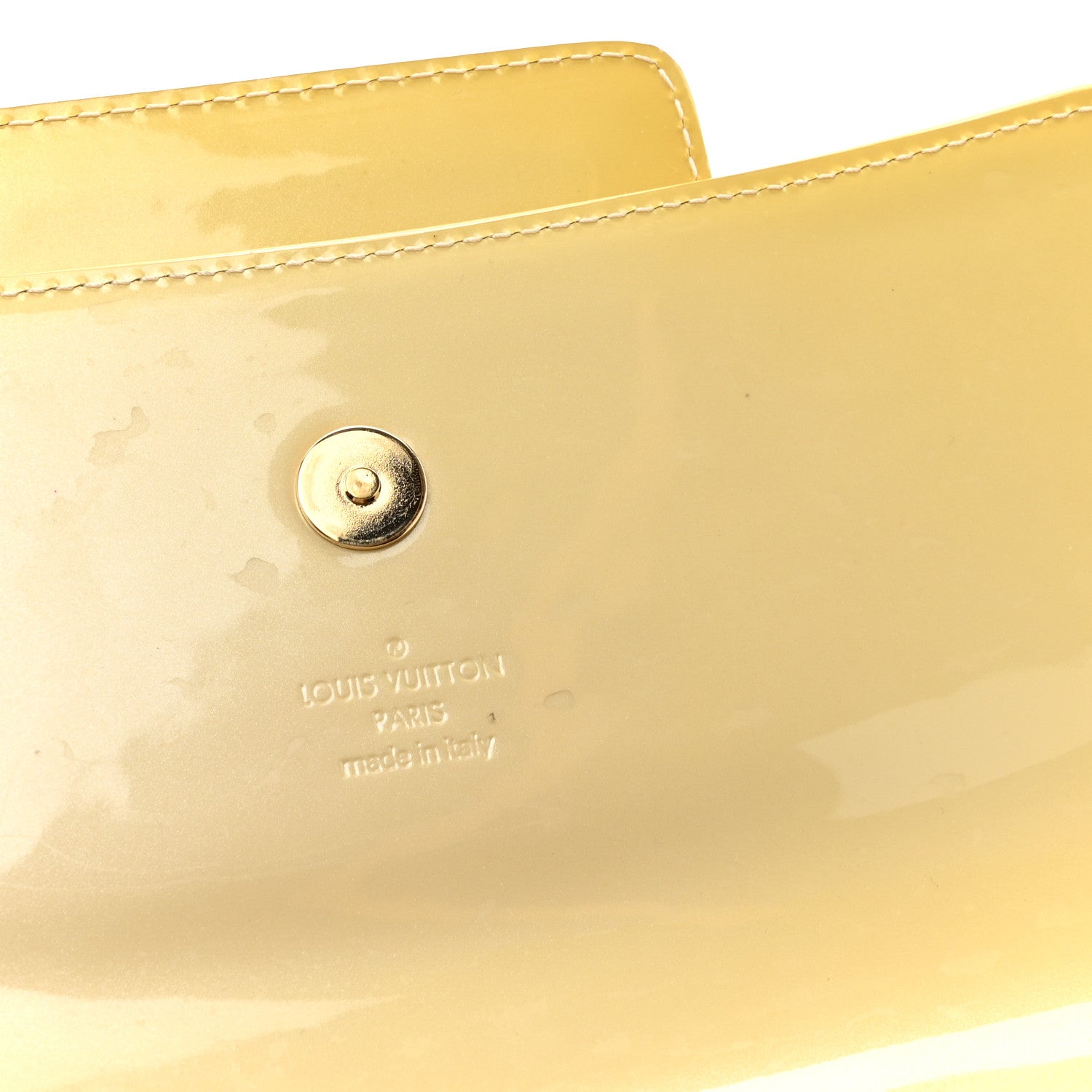 Louis Vuitton Patent Sobe Clutch Blanc Corail 8 of 11