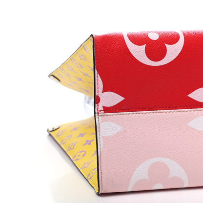Louis Vuitton Monogram Giant Onthego GM Rouge Rose 7 of 10