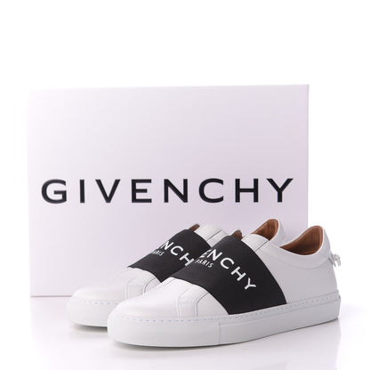 Givenchy Calfskin Band Logo Womens Urban Street Sneakers 38 White Black 9 of 9