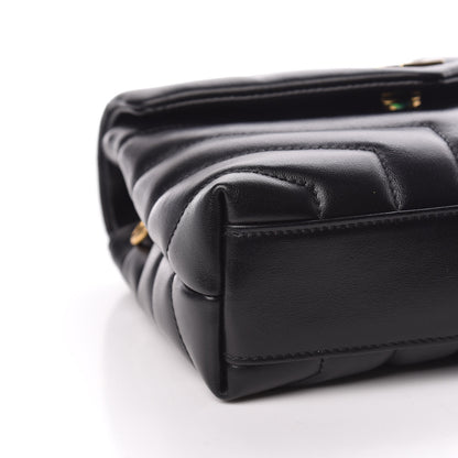 Saint Laurent Calfskin Y Quilted Monogram Toy Loulou Crossbody Bag Black 5 of 11