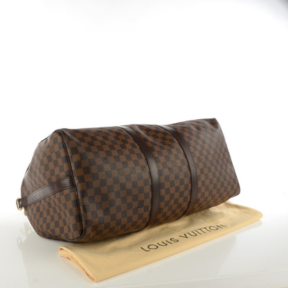 Louis Vuitton Damier Ebene Keepall Bandouliere 55 4 of 8