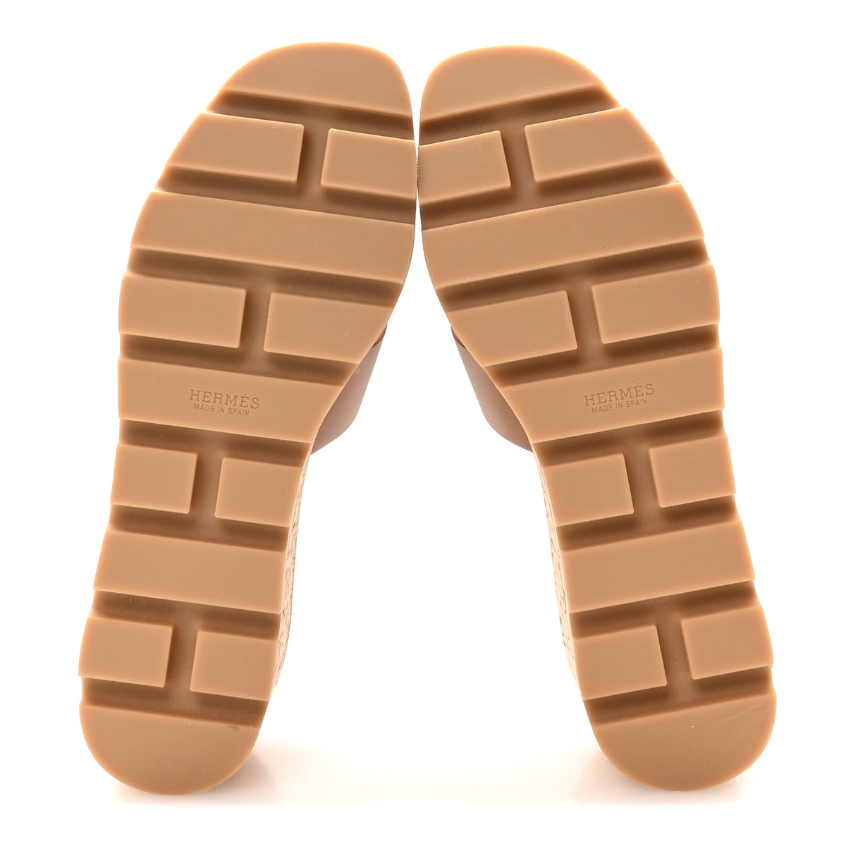 Hermes Calfskin Cork Eze 30 Sandals 36 Gold 6 of 9