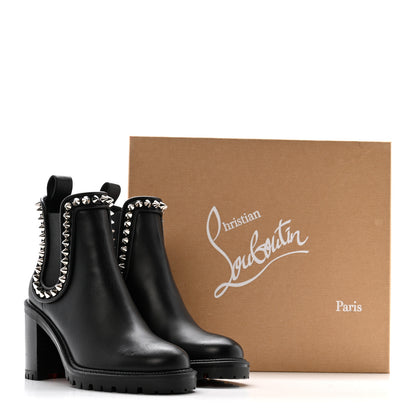 Christian Louboutin Nappa Spiked Capahutta 70 Chelsea Boots 36 Black 9 of 9