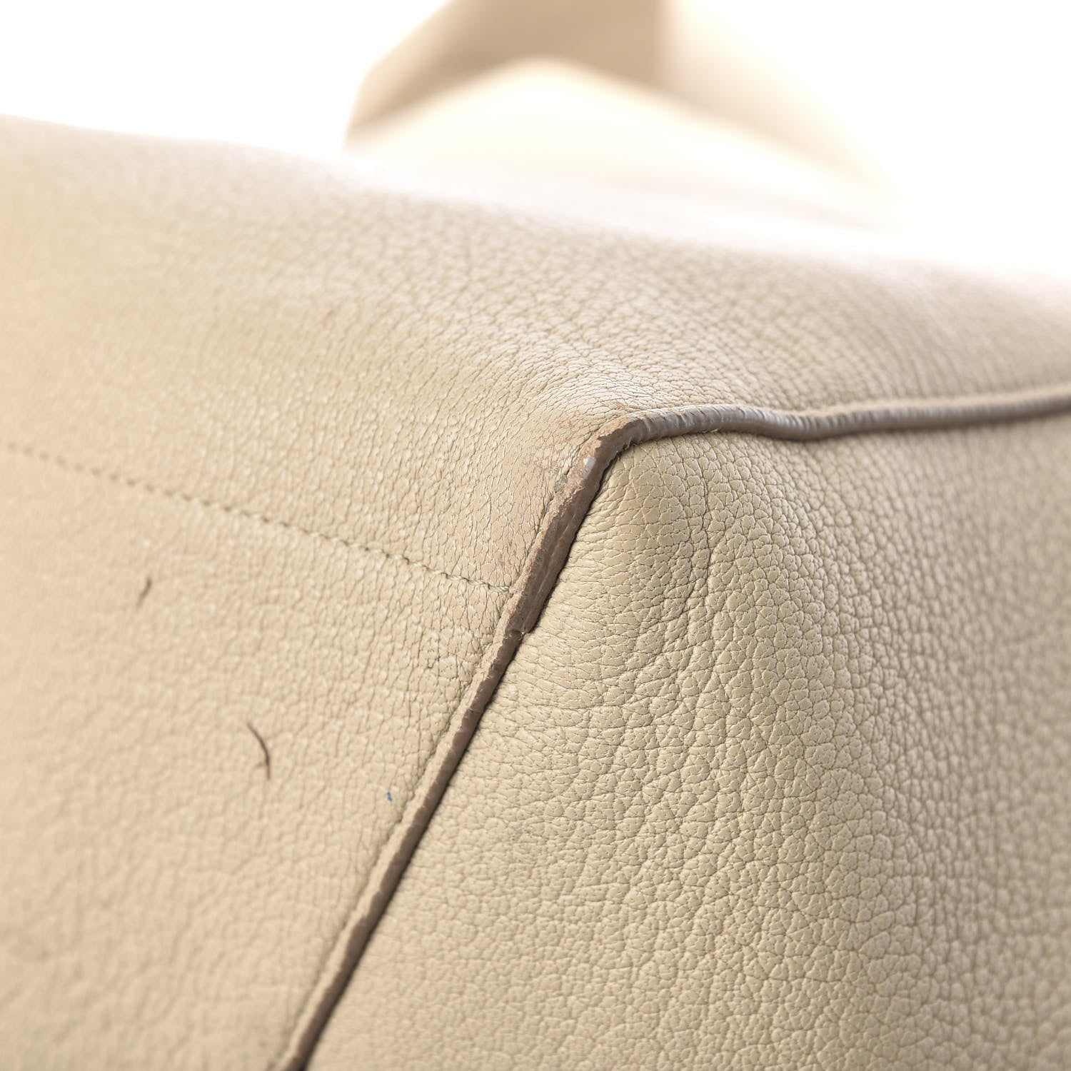 Celine Soft Grained Calfskin Sangle Bucket Bag Dune 16 of 17